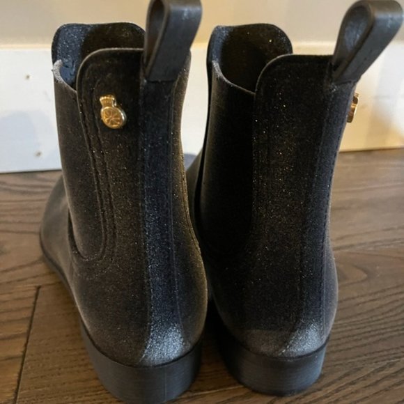 Lemon jelly velvety Chelsea Rain boots / Booties Sz US 9 | EU 40 - Picture 4 of 7